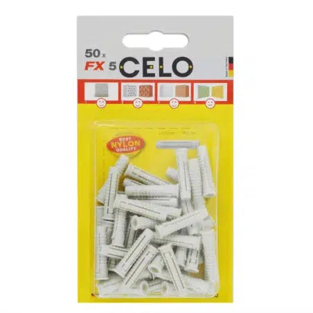 Celo FX-pluggen Ø5mm - voor schroef 2.5-4mm - 50st-Hauster